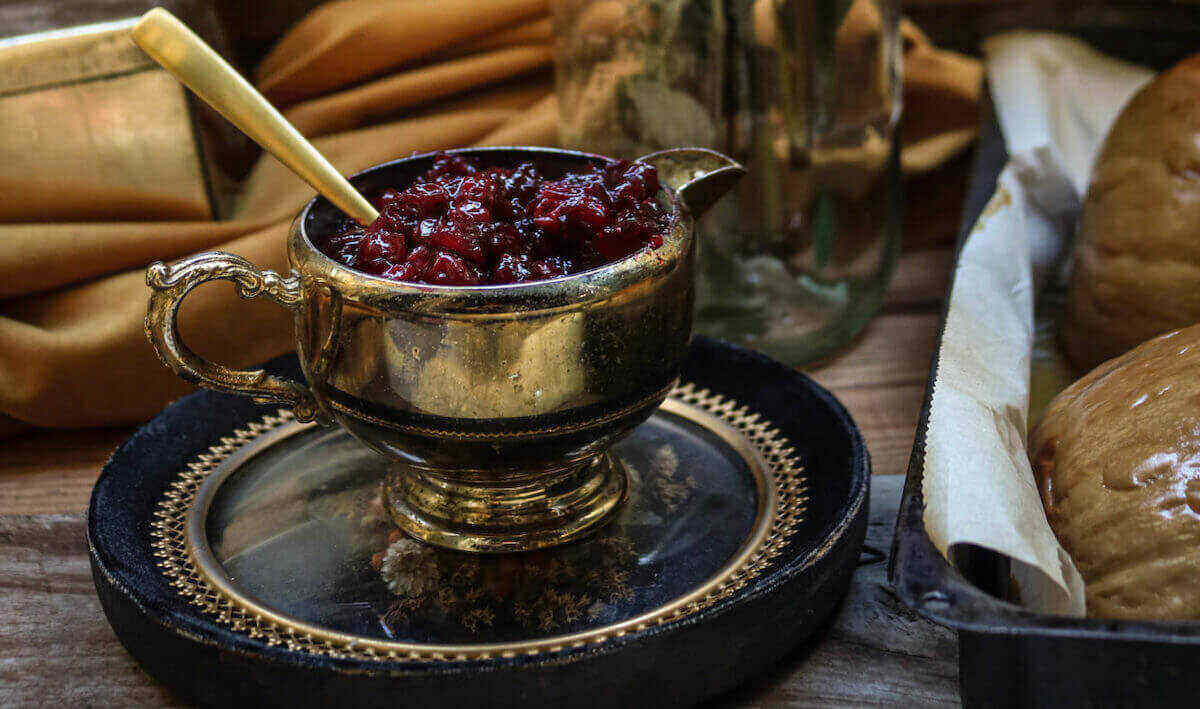 guilt-free cranberry sauce is one of our favorite healthy thanksgiving recipes