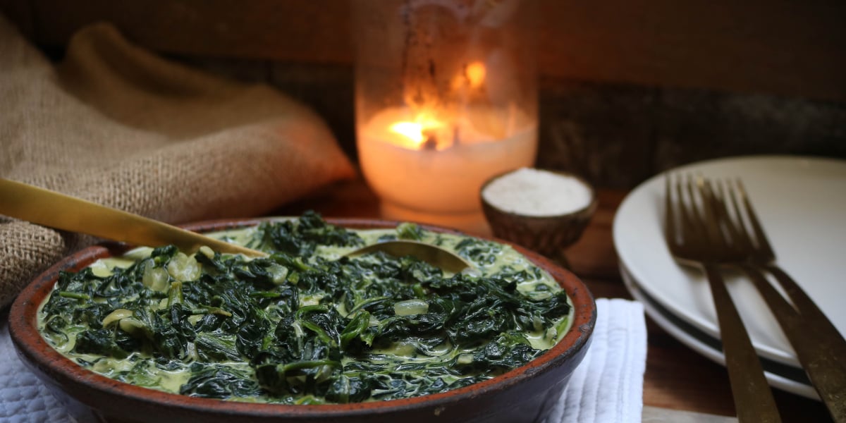 thanksgiving creamed spinach suitable for keto diet